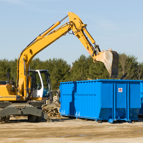 are there any restrictions on where a residential dumpster can be placed in Bradley Arkansas